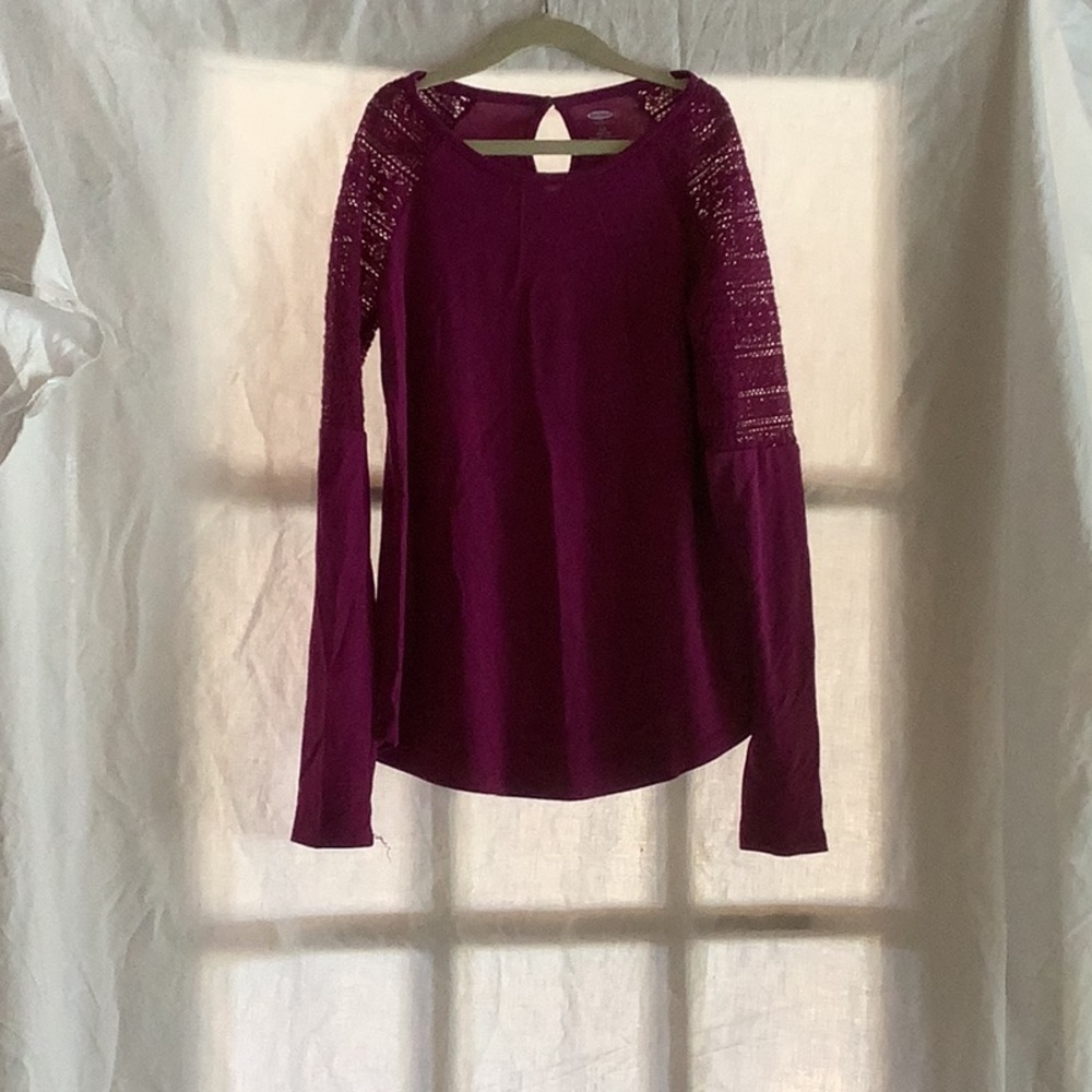 Old Navy comfy violet long sleeve shirt